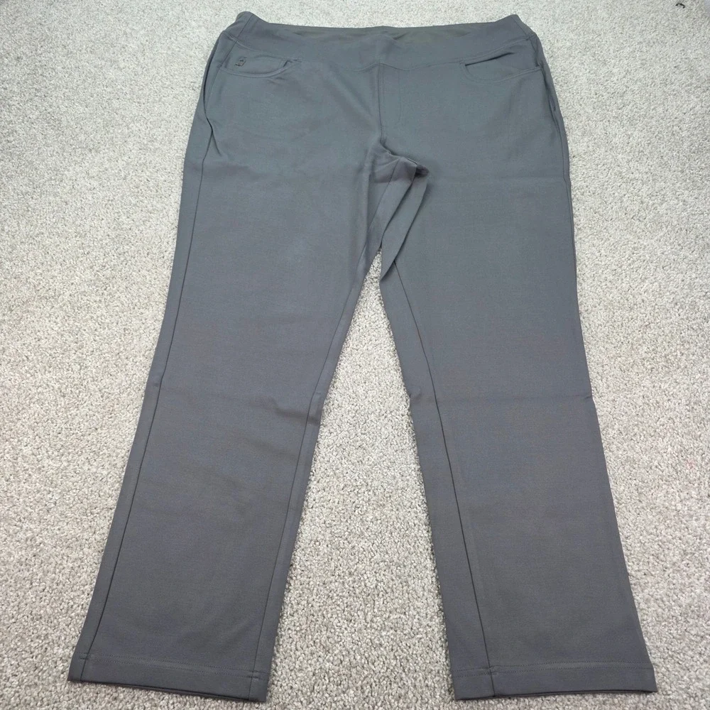 New Belle by Kim Gravel Primabelle Straight Leg Pants Graphite Gray 22W A555483